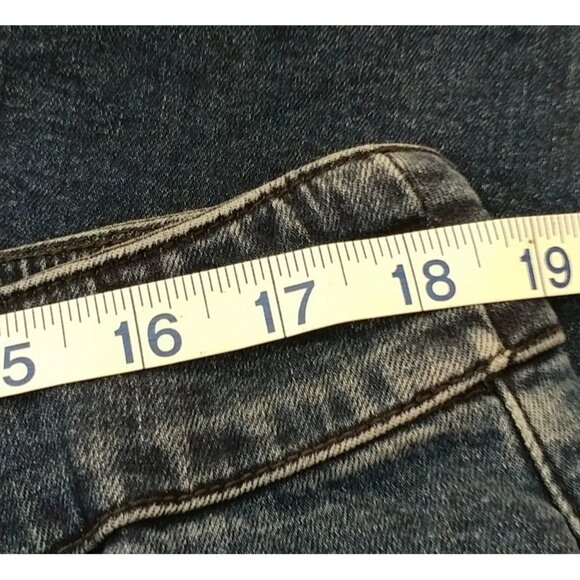 Allison Daley Women's Blue Straight Leg Mid Rise Designer Jeans Plus Size 18 S - Picture 5 of 7